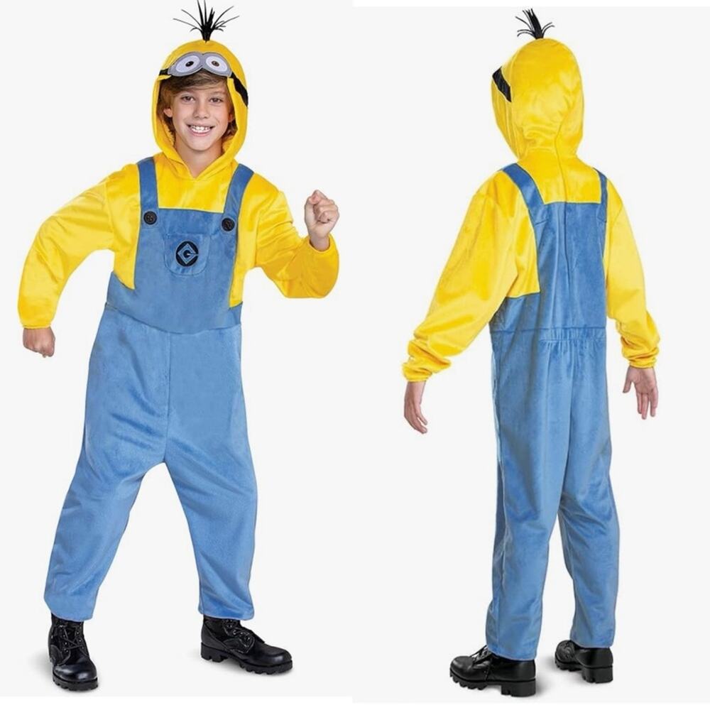 Kevin Costume for Kids Official Minions Rise of Gru Hooded One Piece Unisex